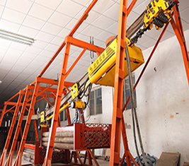 Pneumatic monorail crane